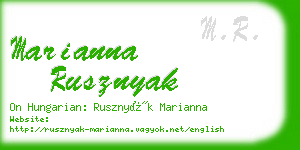 marianna rusznyak business card